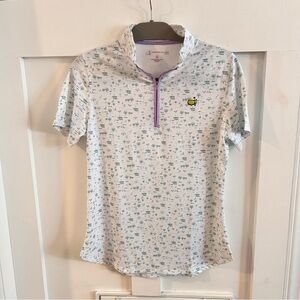 Magnolia Lane Masters Tech women’s zip polo